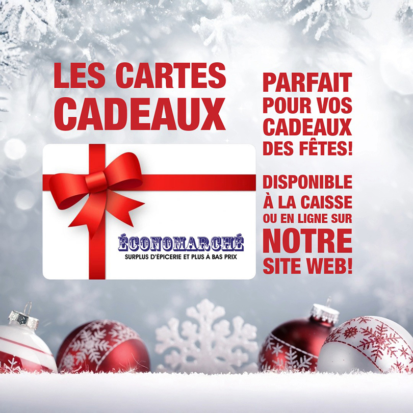 Cartes cadeaux ÉconoMarché